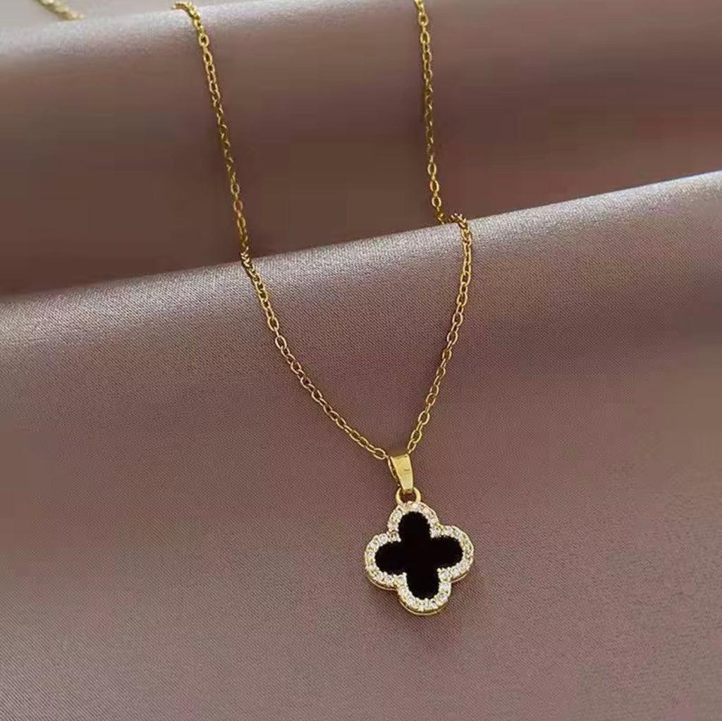 Collar Kate de Acero Inoxidable y Zirconitas
