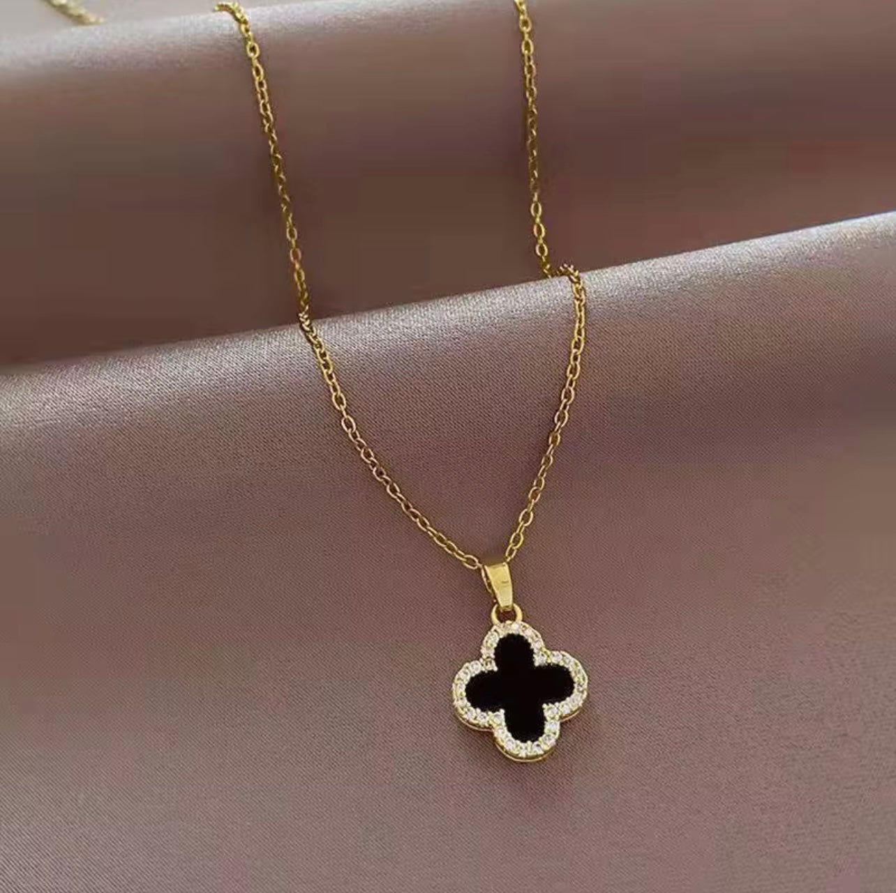 Kate Stainless Steel and Zircon Necklace